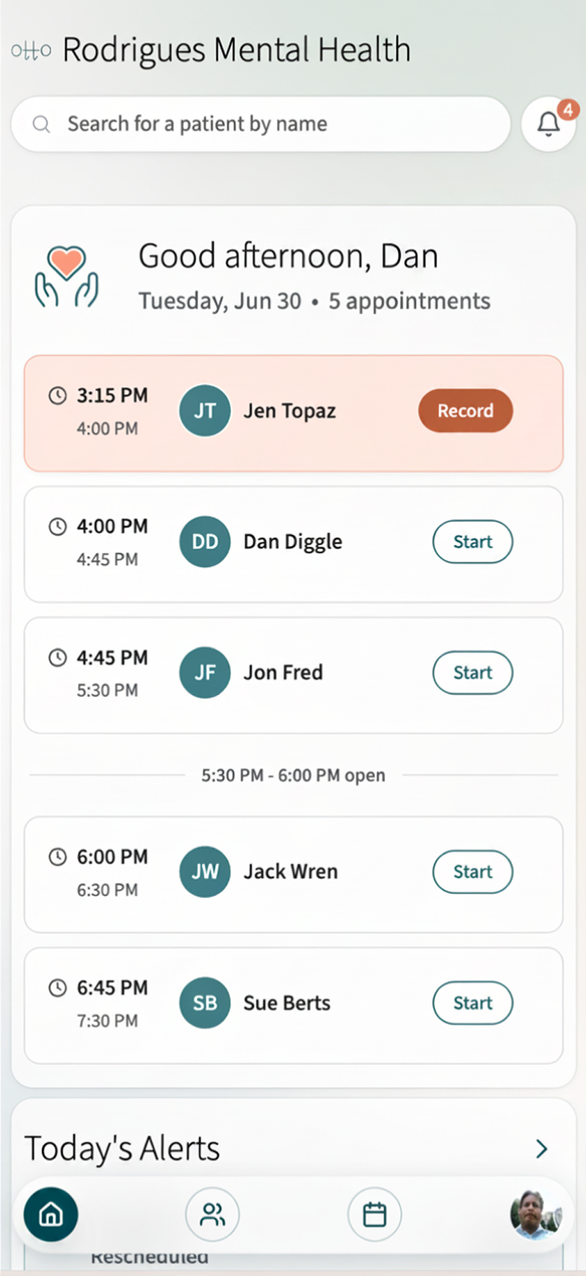 Otto mobile: Rodrigues Mental Health day schedule